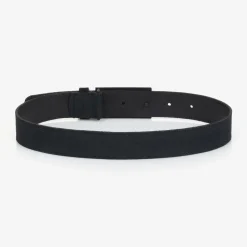 Boys Navy Blue Suede Leather Belt