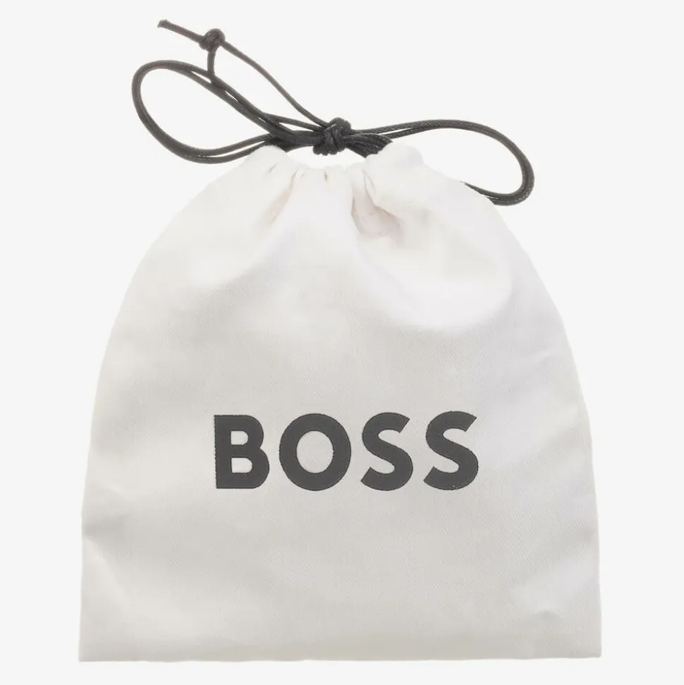 Boys Navy Blue Suede Leather Belt