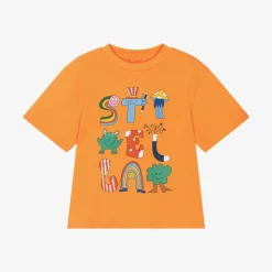 Boys Orange Cotton Magic T-Shirt
