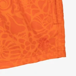 Boys Orange Water-Reactive Swim Shorts