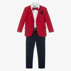 Boys Red & Blue Suit