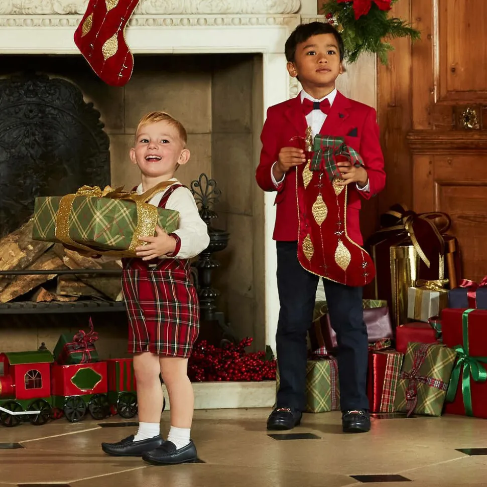 Boys Red & Blue Suit