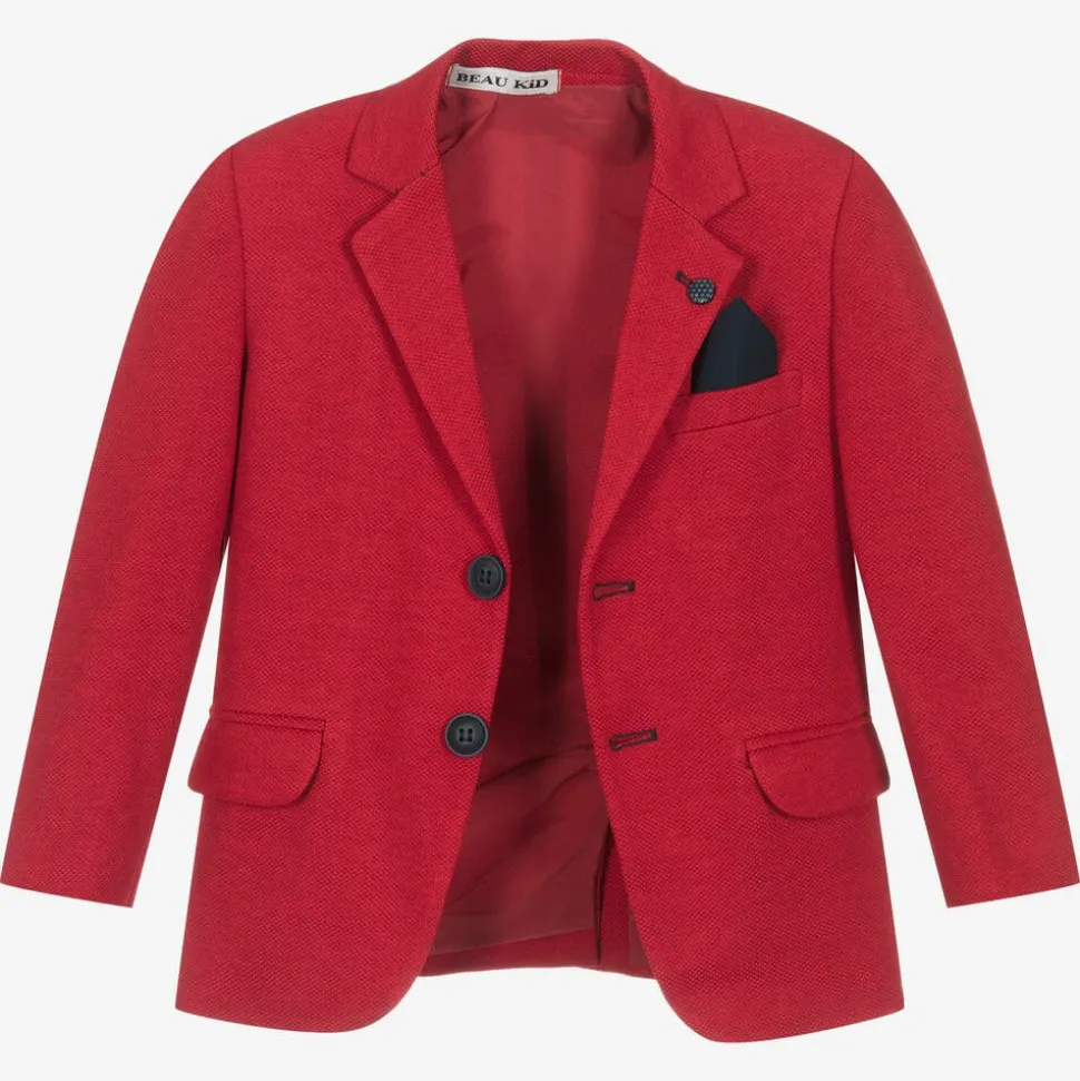 Boys Red & Blue Suit
