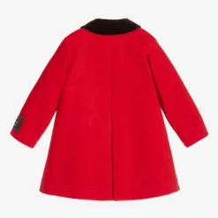 Boys Red Corduroy Coat
