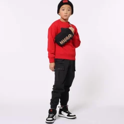 Boys Red Cotton Sweatshirt