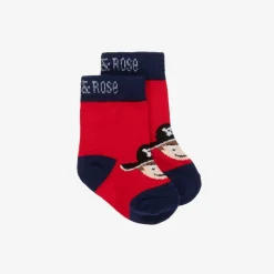 Boys Red Cotton Tim The Pirate Socks