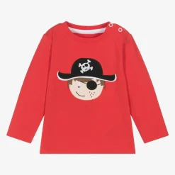 Boys Red Cotton Tim The Pirate Top