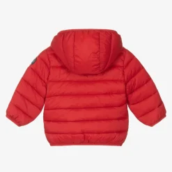 Boys Red Hooded Puffer Jacket