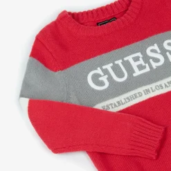 Boys Red Knitted Jumper