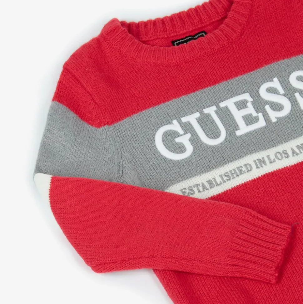 Boys Red Knitted Jumper