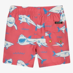 Boys Red Sharks Swim Shorts
