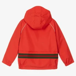 Boys Red Web Windbreaker Jacket