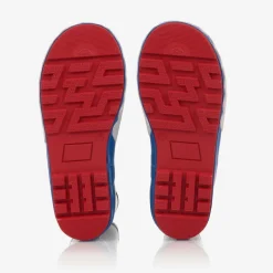 Boys Royal Blue Shark Rain Boots