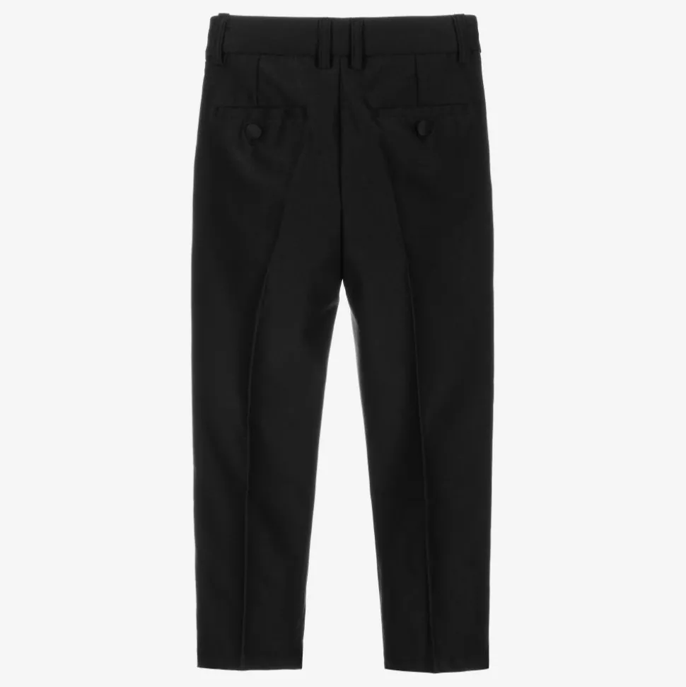 Boys Smart Black Trousers