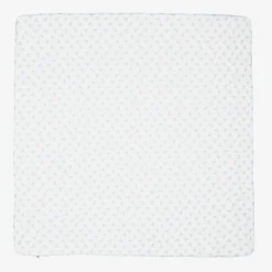 Boys White & Blue Pima Cotton Blanket (100cm)