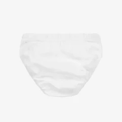 Boys White Cotton Pants