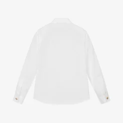 Boys White Cotton Shirt