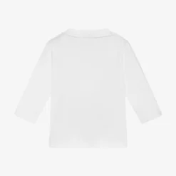 Boys White Cotton Top