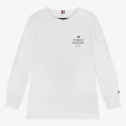 Boys White Cotton Top