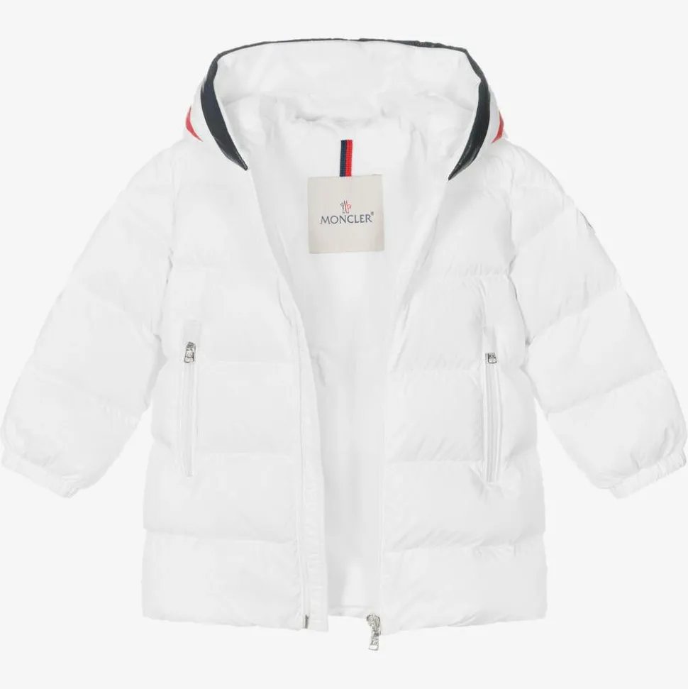 Boys White Down Padded Coat