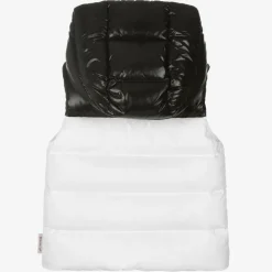 Boys White Down Padded Gilet
