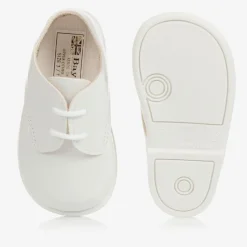 Boys White First Walker Shoes