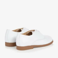 Boys White Leather Shoes