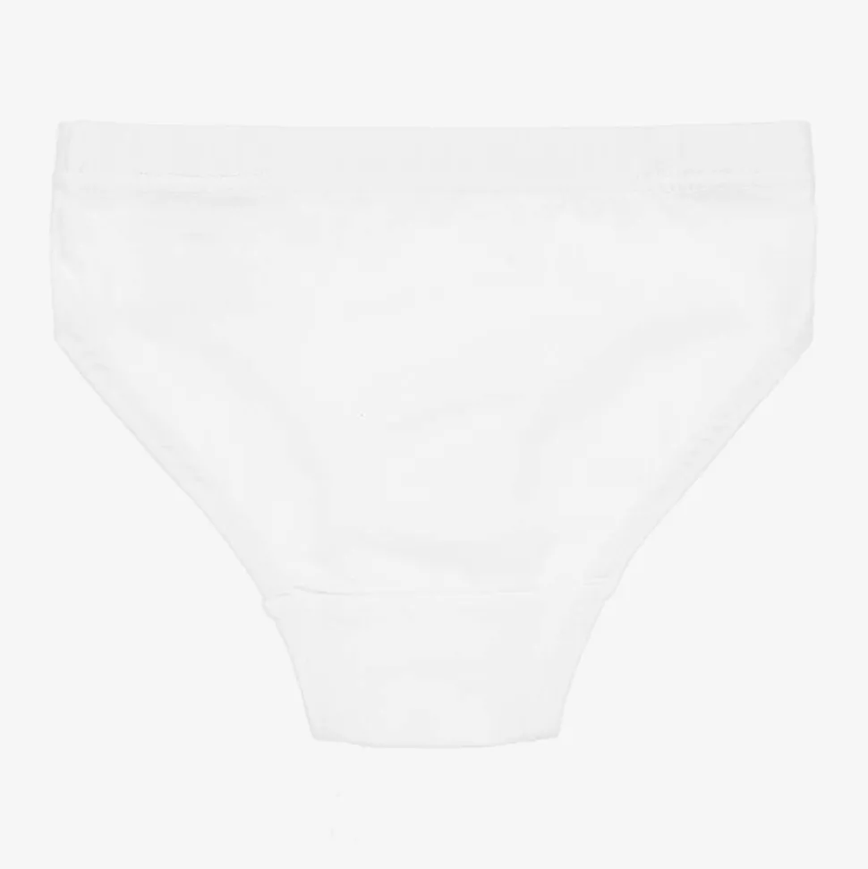 Boys White Organic Cotton Briefs (3 Pack)