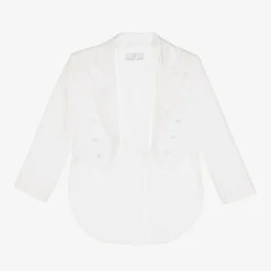 Boys White Tuxedo Suit