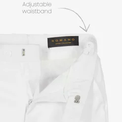 Boys White Twill Suit