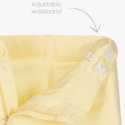 Boys Yellow Linen & Cotton Shorts Suit