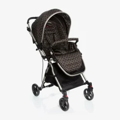 Brown & Black Logo Stroller