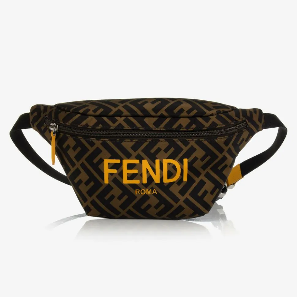 Brown & Yellow FF Belt Bag (23cm)