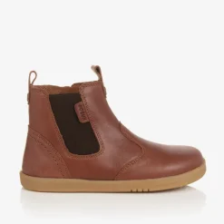 Brown Leather Ankle Boots
