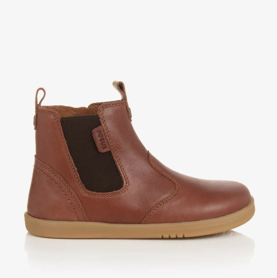 Brown Leather Ankle Boots