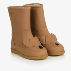 Brown Leather Koala Boots