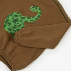 Brown Organic Cotton Snake Sweatshirt