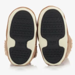 Brown Suede Baby Moon Boots