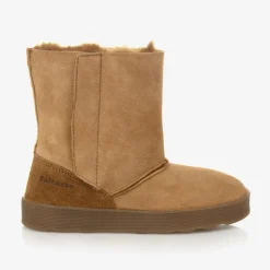 Brown Suede Leather Boots