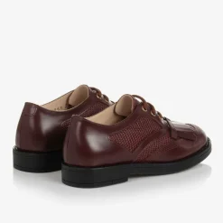 Burgundy Red Leather Shoes