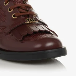Burgundy Red Leather Shoes