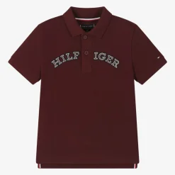 Burgundy Red Varsity Logo Polo Shirt