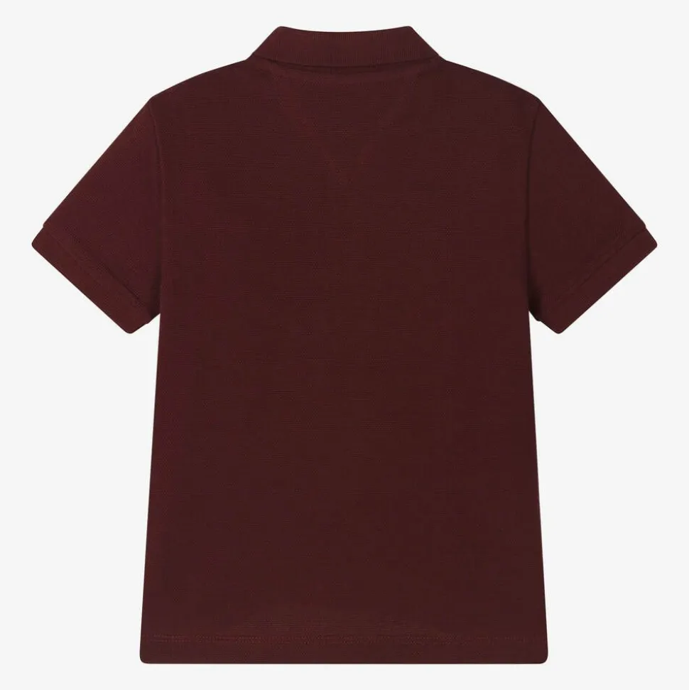 Burgundy Red Varsity Logo Polo Shirt