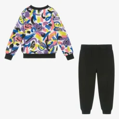 Colour Print Cotton Tracksuit