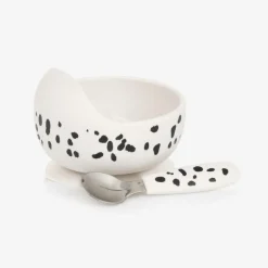 Dalmatian Print Feeding Bowl & Spoon Set
