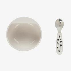 Dalmatian Print Feeding Bowl & Spoon Set