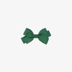 Dark Green Bow Hair Clip (7cm)