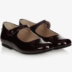 Dark Red Patent Leather Shoes