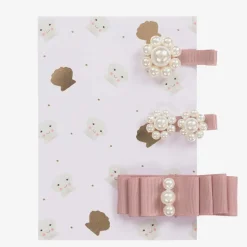 Dusky Pink Hair Clips (3 Pack)