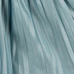 Girls Beige & Blue Dress Set